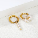 2.5*12mm I.D. earrings + 4.2*13mm hoop beads + 4.2*12mm bar beads earrings gold color