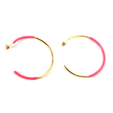 Pink & Blue & Green Circle Open Earrings 2*50mm