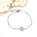 Frosted Accessory Bracelet with Diamonds 12mm 18+3cm