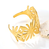 33.2mm wide open soft bracelet gold color