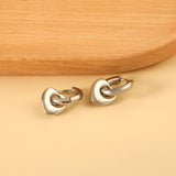 New 3x16mm Circle With Heart Shaped Accessories Earrings