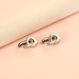 New 3x16mm Circle With Heart Shaped Accessories Earrings