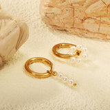 2.5*12mm I.D. earrings + 4.2*13mm hoop beads + 4.2*12mm bar beads earrings gold color