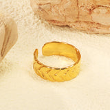 New exaggerated surface wheat ear shape ring