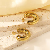 C-shaped earrings 10.5*31mm