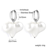 2024 New Year Fashion Various Irregular Shape White Pearl Earrings