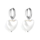 2024 New Year Fashion Various Irregular Shape White Pearl Earrings