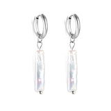 2024 New Year Fashion Various Irregular Shape White Pearl Earrings