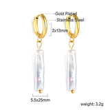 2024 New Year Fashion Various Irregular Shape White Pearl Earrings