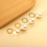 2024 New Year Fashion Various Irregular Shape White Pearl Earrings