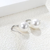 White Pearl Earrings 14mm