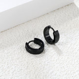 Round with Glitter Frosted Earrings 4*13.2mm