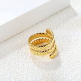 Classic Patterned Triple Swivel Ring