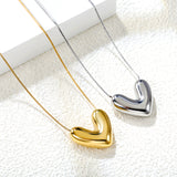 25*22mm heart pendant necklace 40+5cm