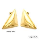 Long Triangle Earrings 23.6*40.2mm