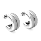 Double C-shaped Earrings 9*15.4mm