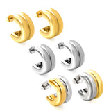 Double C-shaped Earrings 9*15.4mm