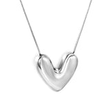 25*22mm heart pendant necklace 40+5cm