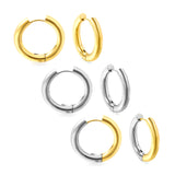 4x25mm Circle Earrings