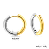 4x25mm Circle Earrings