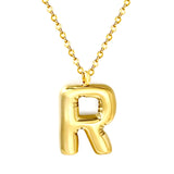 A~Z Bubble Letter Pendant Necklace 45+5cm