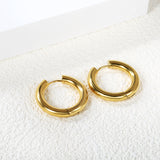 4x25mm Circle Earrings