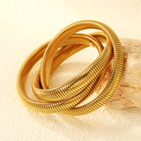 Soft bracelet 10*outside 70mm gold color