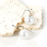 White Pearl Earrings 14mm