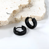 Round with Glitter Frosted Earrings 4*13.2mm