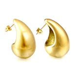 Water Drop Oval Earrings 19.5*32mm