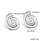 Spiral Earrings 26.7*31mm