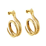 Coil Snake Earrings 7.7*30mm