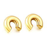 C-shaped stud earrings 31*26.5mm