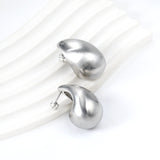 Water Drop Oval Earrings 19.5*32mm