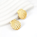 Smooth Shell 24.8mm Stud Earrings