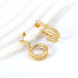 Coil Snake Earrings 7.7*30mm