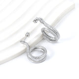 Coil Snake Earrings 7.7*30mm