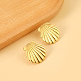 Smooth Shell 24.8mm Stud Earrings