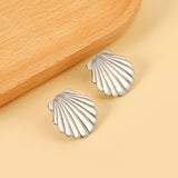 Smooth Shell 24.8mm Stud Earrings