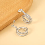 Coil Snake Earrings 7.7*30mm