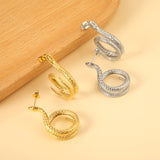 Coil Snake Earrings 7.7*30mm