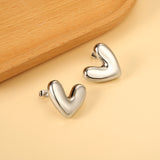 Heart Shape Earrings 25*22mm