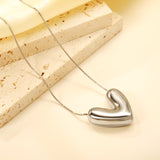 25*22mm heart pendant necklace 40+5cm