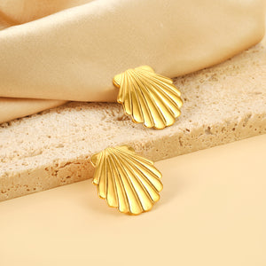 Smooth Shell 24.8mm Stud Earrings