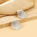 Smooth Shell 24.8mm Stud Earrings