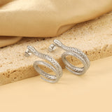 Coil Snake Earrings 7.7*30mm