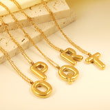 A~Z Bubble Letter Pendant Necklace 45+5cm