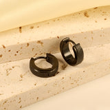 Round with Glitter Frosted Earrings 4*13.2mm