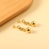 Spring 2024 7*19.5mm with chain with steel beads 10mm earrings