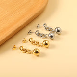 Spring 2024 7*19.5mm with chain with steel beads 10mm earrings